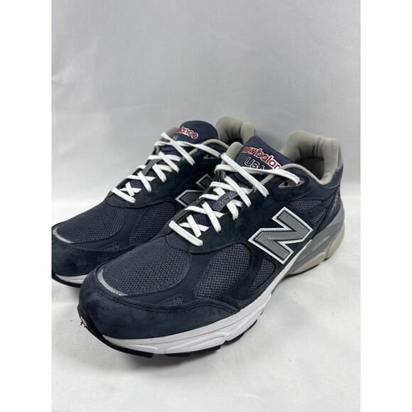 New Balance 990v3 Made in USA Navy Gray Sneakers Men’s Size 11